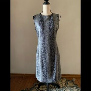 NWT Tahari black and white snake skin print dress